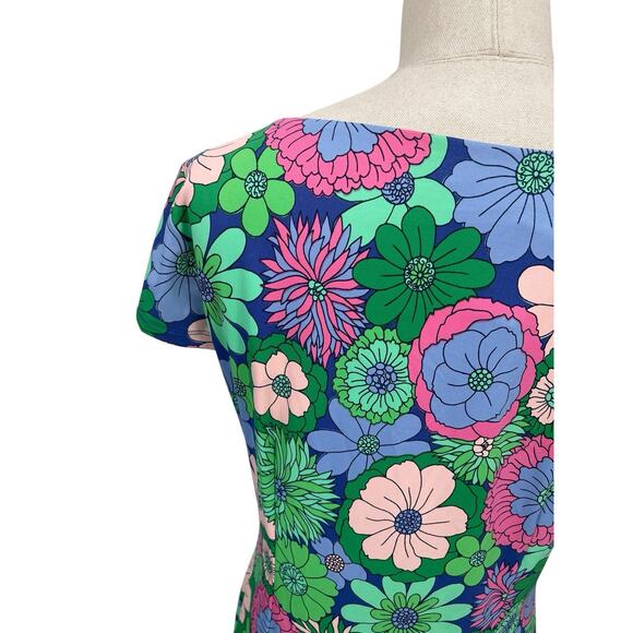 NWT Talbots Effortless Jersey Floral Tie Dress Size Medium - Picture 8 of 13